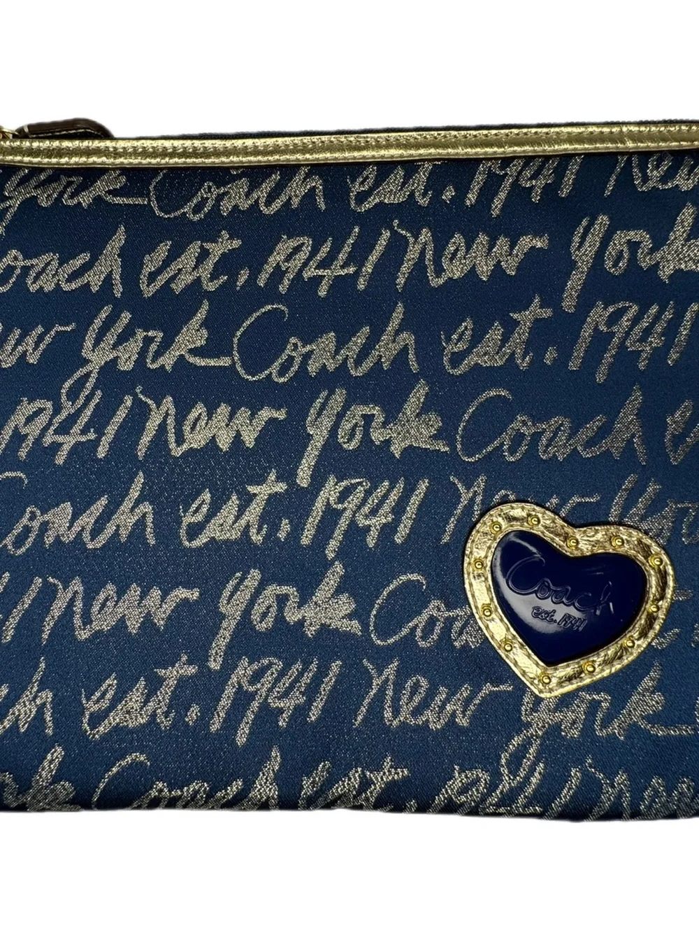 Coach Y2K  Poppy Script Graffiti Media Laptop Zip Case Tablet Sleeve F61034 NWT